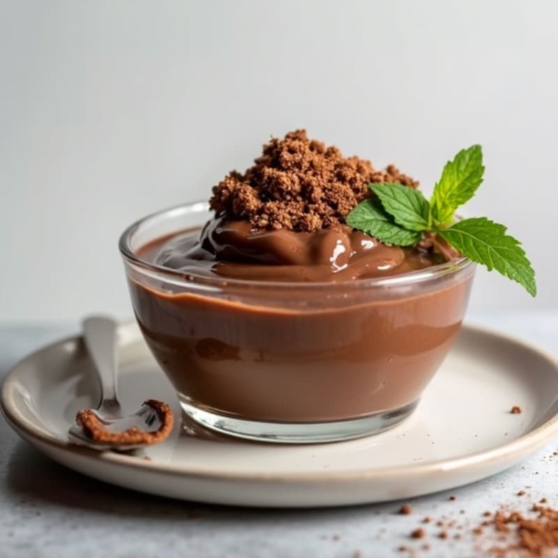 Silky Chocolate Protein Pudding with Greek Yogurt