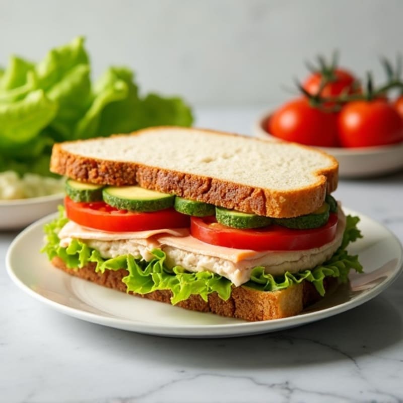 Healthy Turkey Club Sandwich