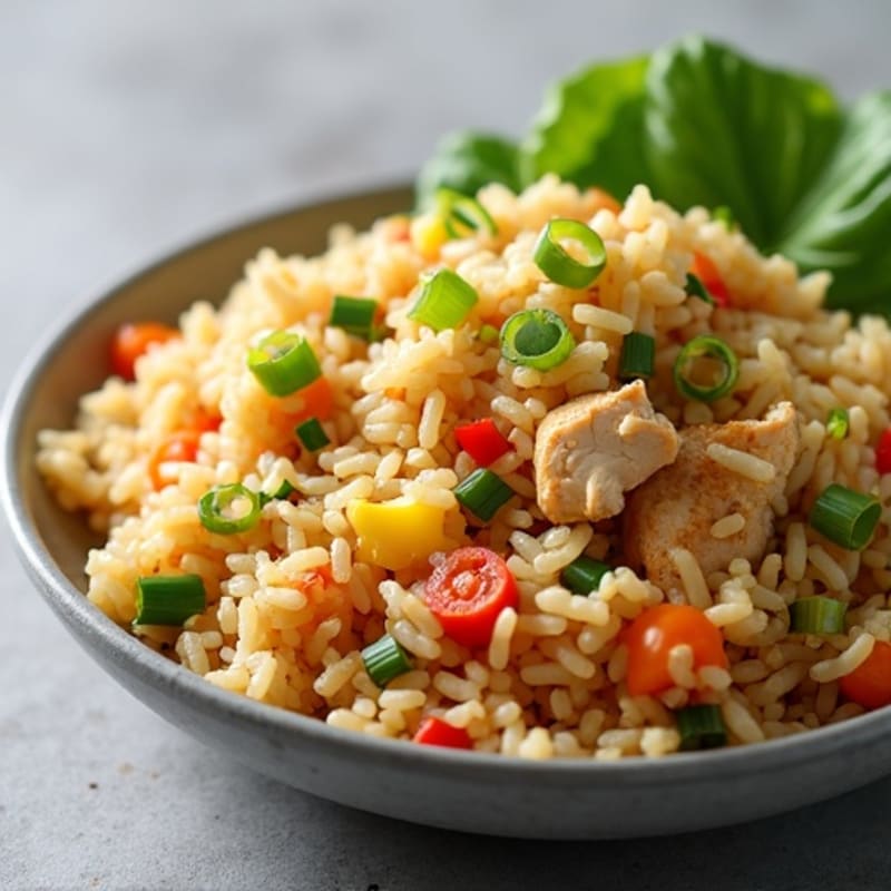 Healthy Chicken and Vegetable Fried Rice