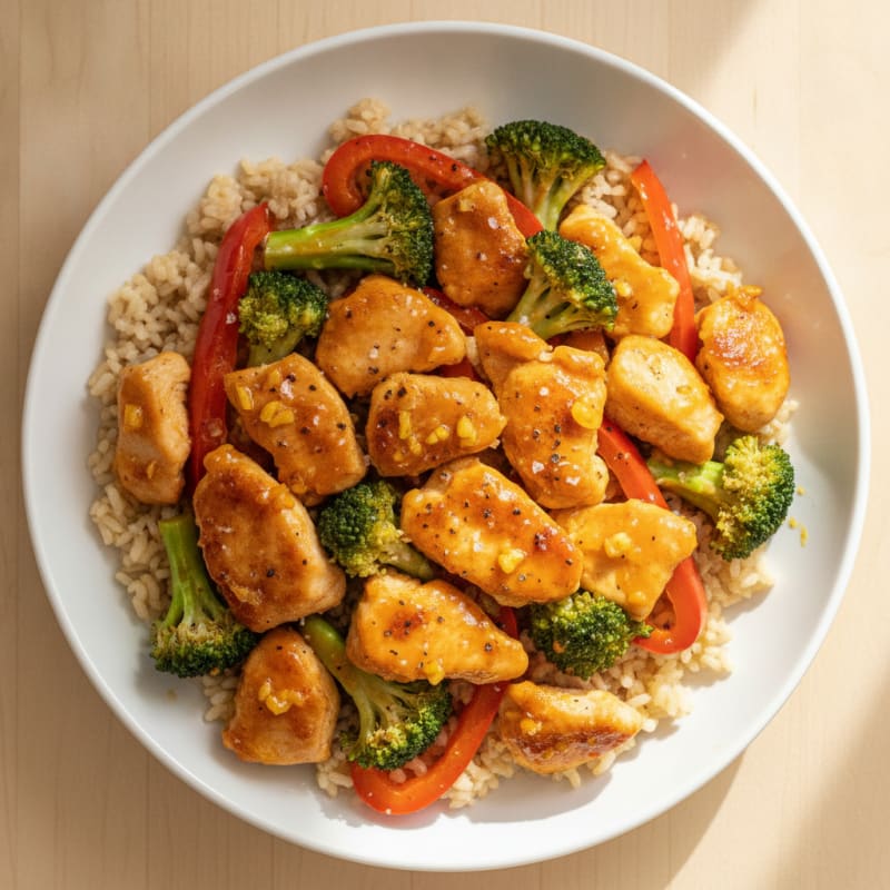 Orange Glazed Chicken Stir-Fry