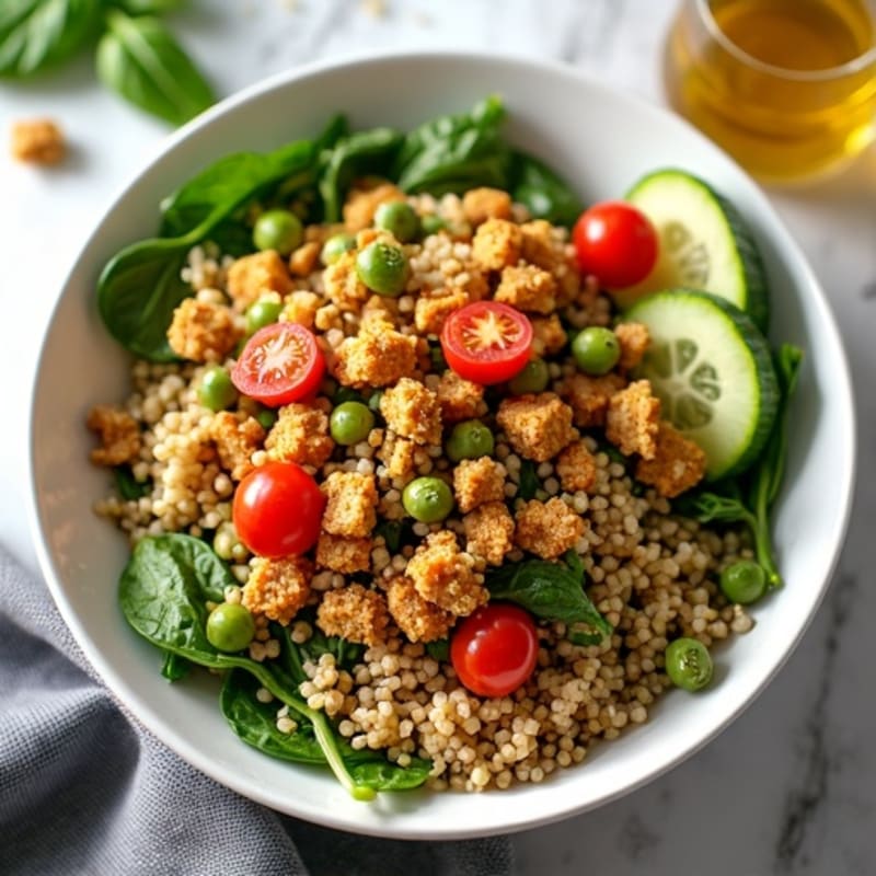 Crispy Lentil Quinoa Power Bowl