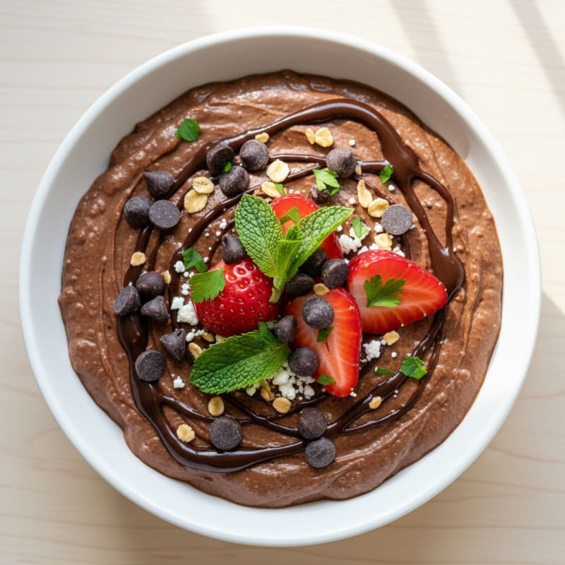 Cottage Cheese and Chocolate Protein Mousse