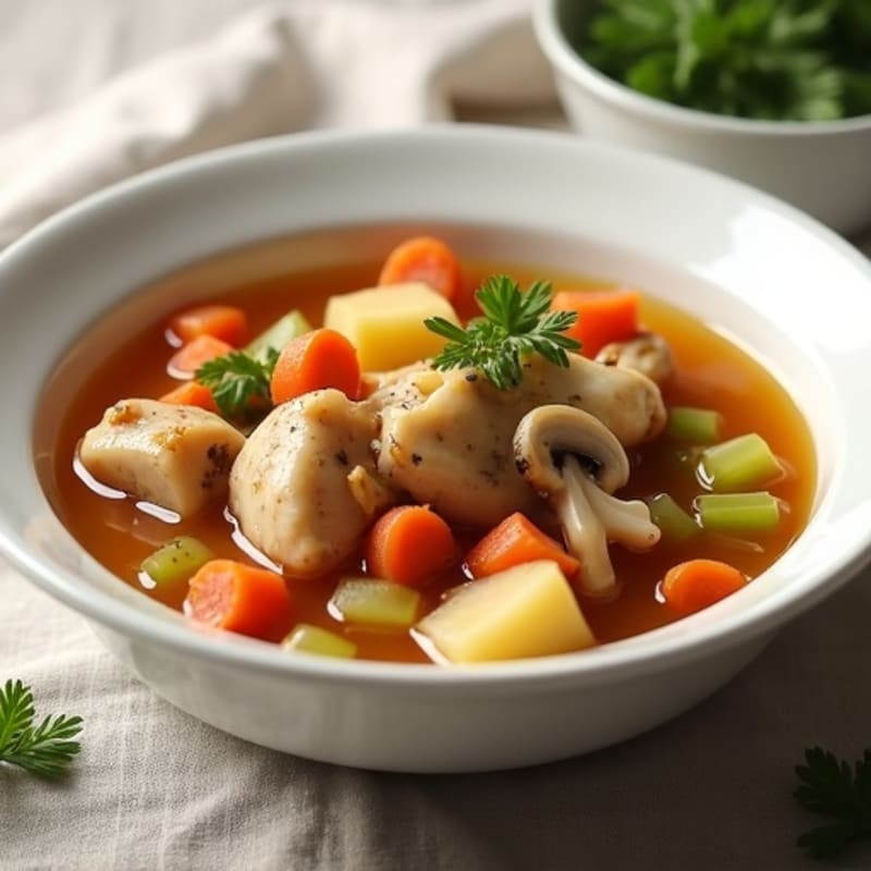 Slow Cooker Savory Chicken and Vegetable Stew