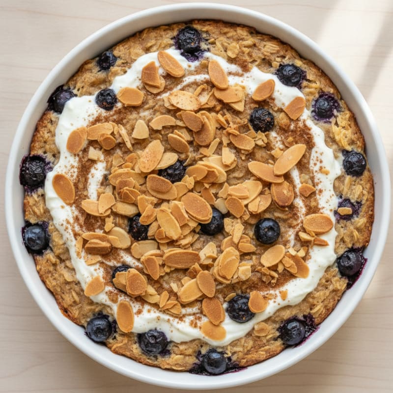 Blueberry Almond Baked Oatmeal