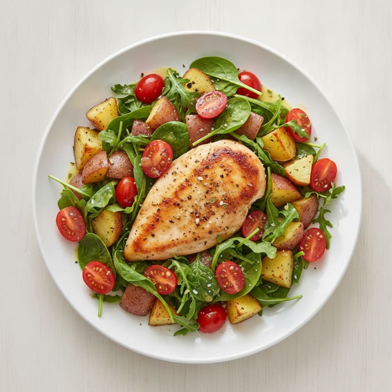 Herb-Roasted Chicken and Potato Salad