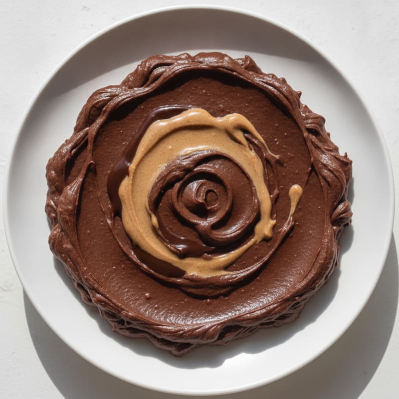 Silky Chocolate Protein Pudding with Almond Butter
