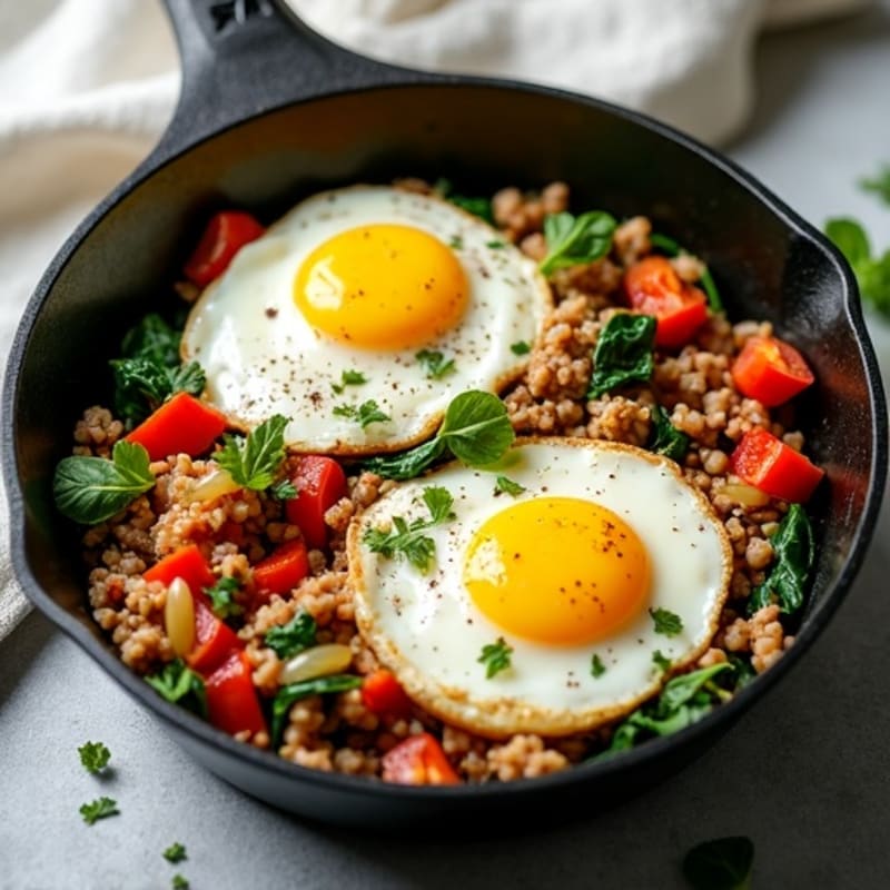 Protein-Packed Turkey and Egg Breakfast Skillet