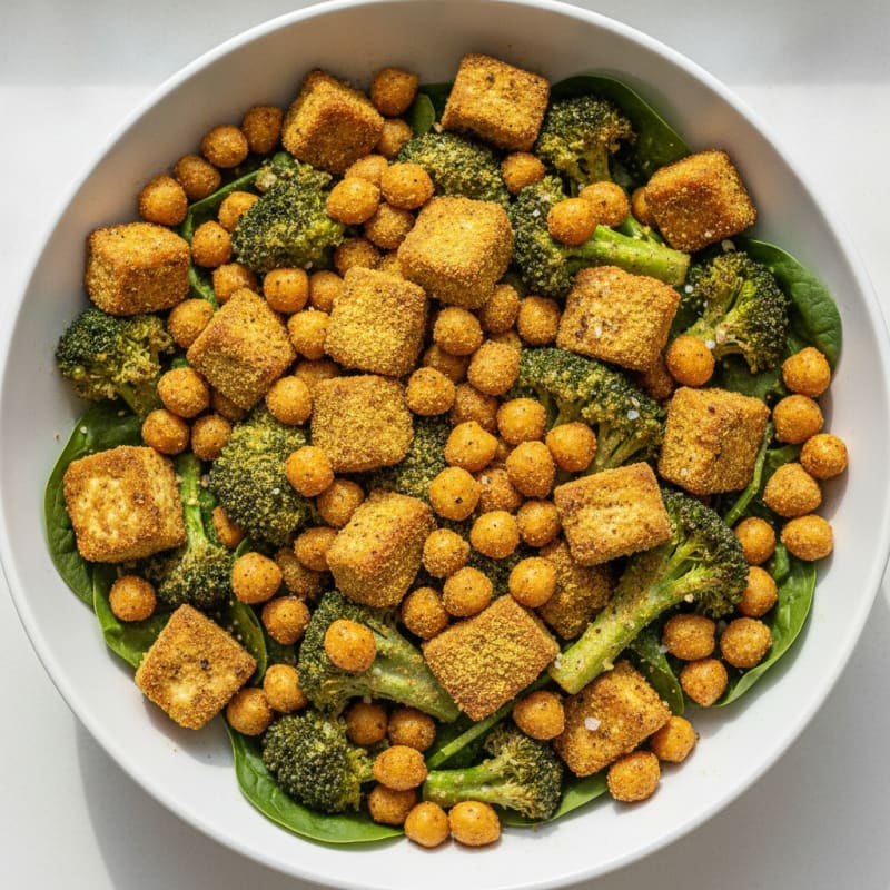 Roasted Vegetable and Chickpea Power Bowl