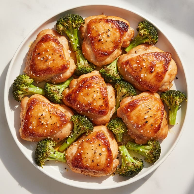 Sheet Pan Honey-Garlic Chicken Thighs