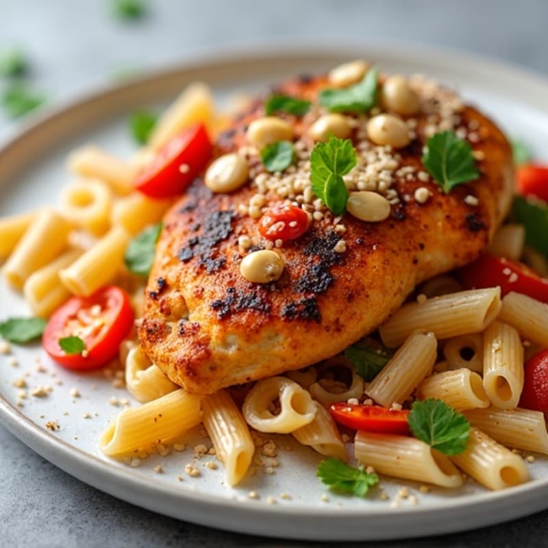 Spicy Cajun Chicken with Creamy Whole Wheat Pasta