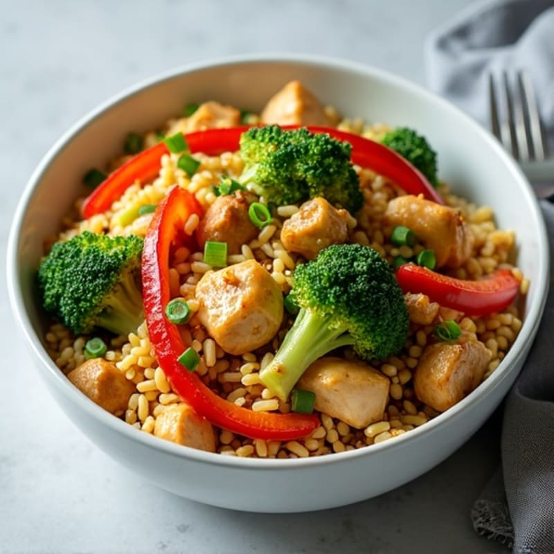 Cauliflower Rice Chicken Stir-Fry