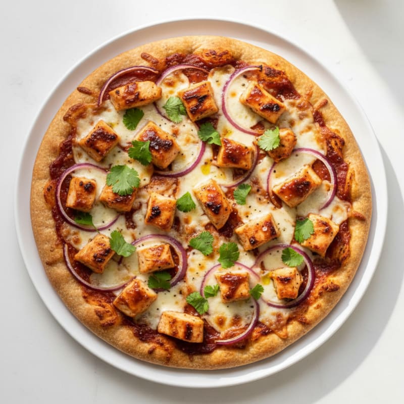 High-Protein BBQ Chicken Pizza