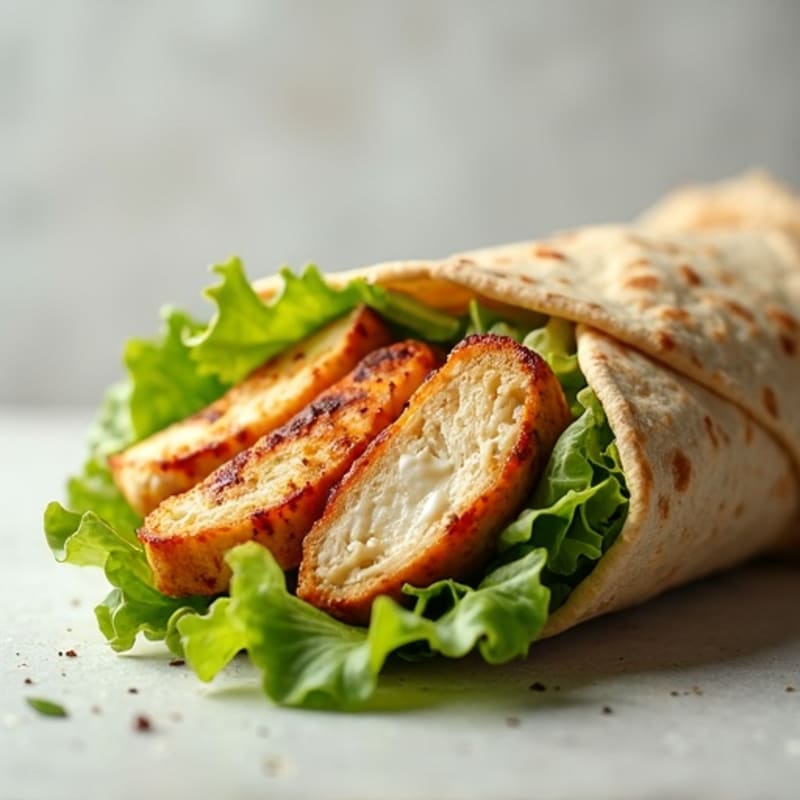 Grilled Chicken Creamy Caesar Wrap