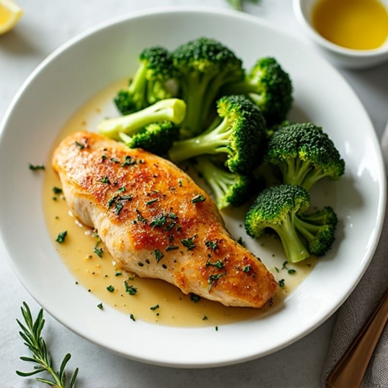Sheet Pan Lemon Herb Chicken with Crispy Roasted Broccoli