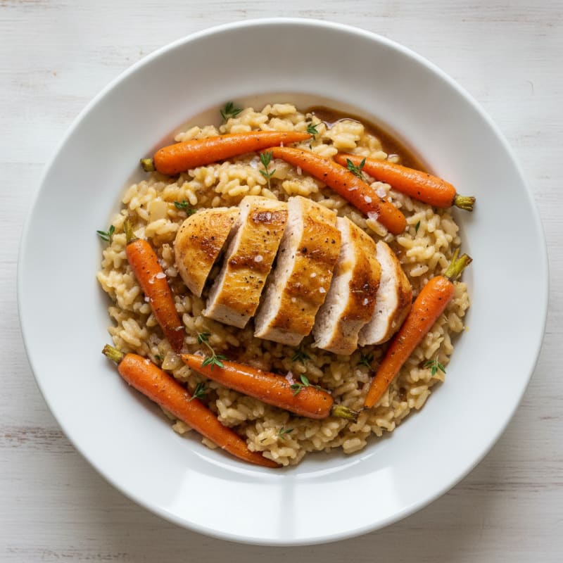 Roasted Carrot and Thyme Risotto