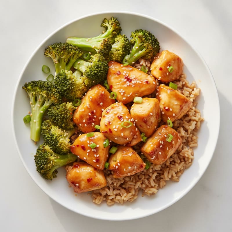 Baked Orange Chicken with Broccoli