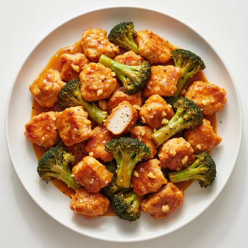 Crispy Orange Chicken and Broccoli Stir-fry