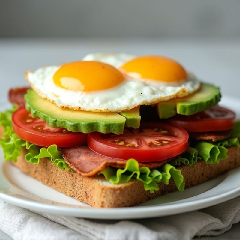 Fresh Avocado BLT on Whole Grain Toast