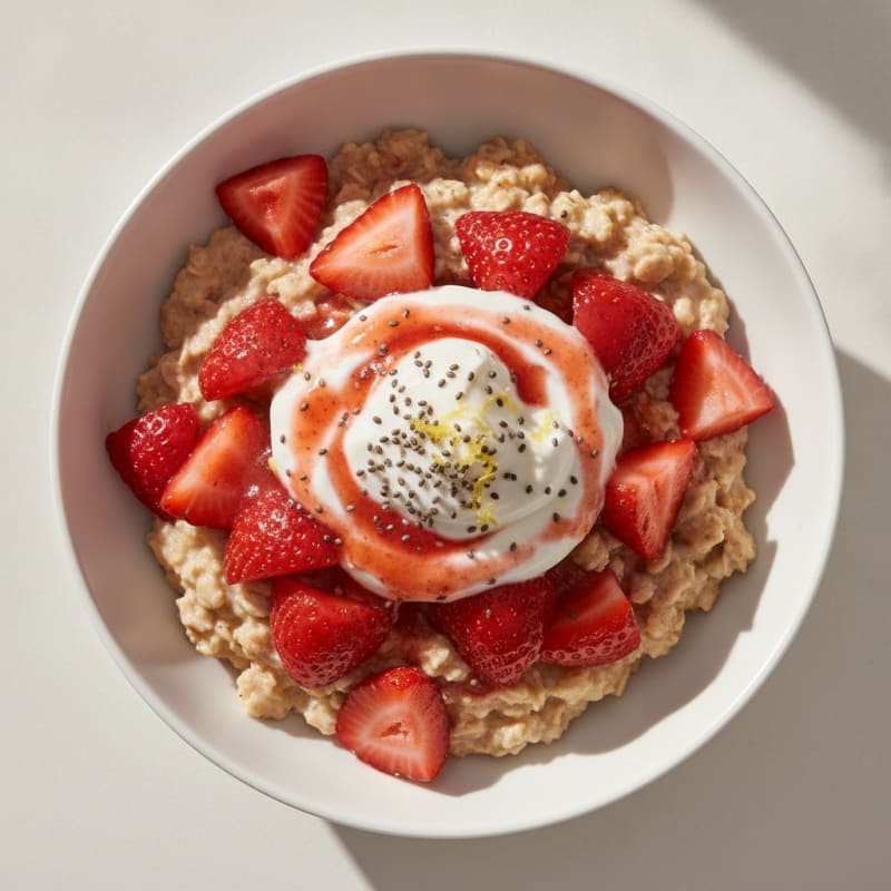 Strawberry Shortcake Overnight Oats