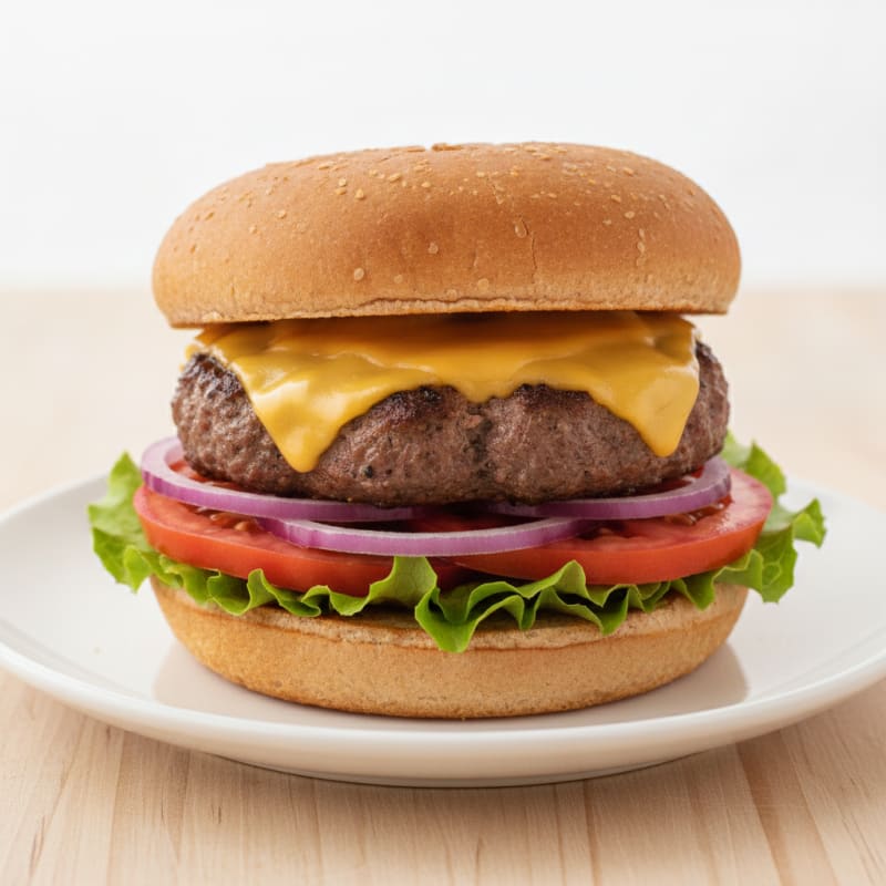 Classic Beef Burger with Cheddar