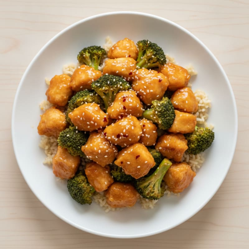 Baked Orange Chicken with Broccoli