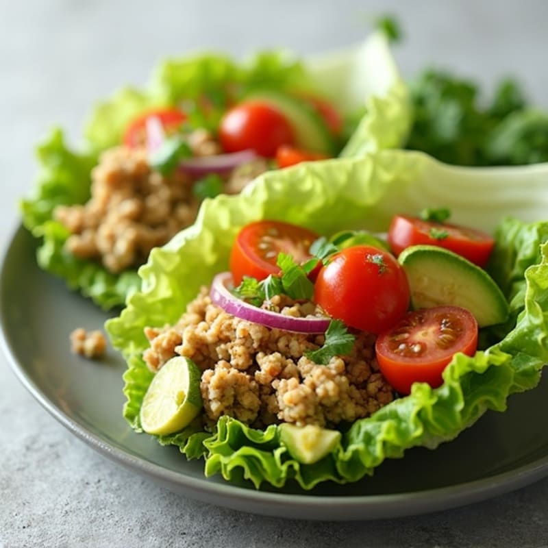 Creamy Avocado Turkey Lettuce Wraps