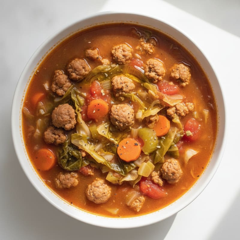 Italian Sausage and Cabbage Soup