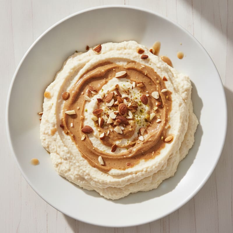Creamy Vegan Protein Pudding with Almond Butter