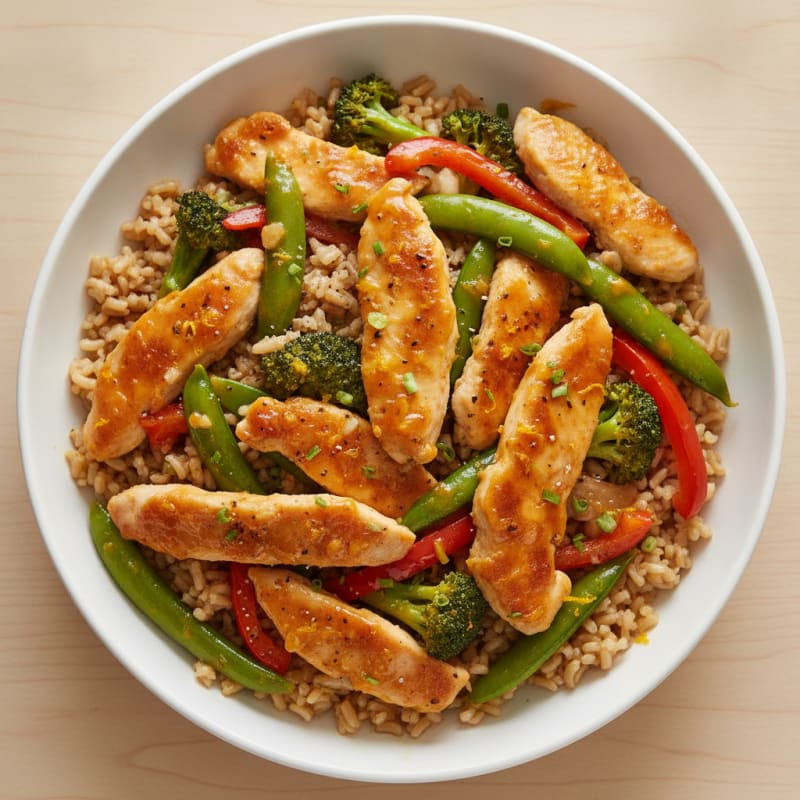 Orange Glazed Chicken Stir-Fry