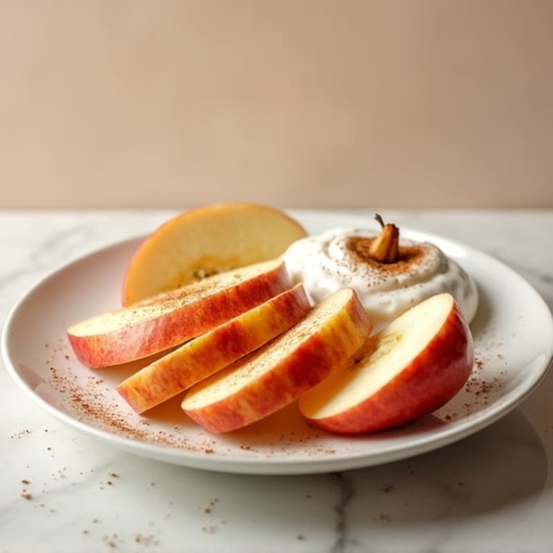 Crisp Apple Slices with Creamy Peanut Butter