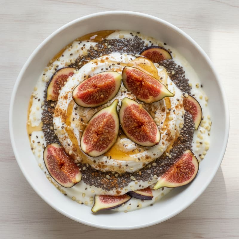 Fig Chia Greek Yogurt Parfait