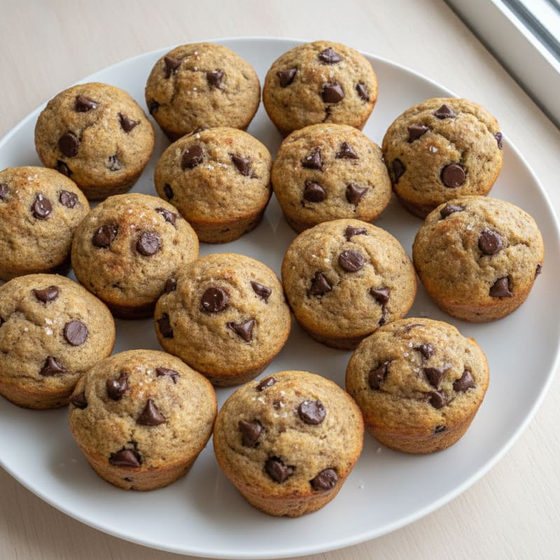 Banana Chocolate Chip Mini Muffins