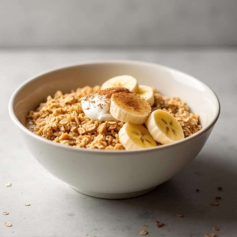 Protein-Packed Golden Oatmeal Bowl