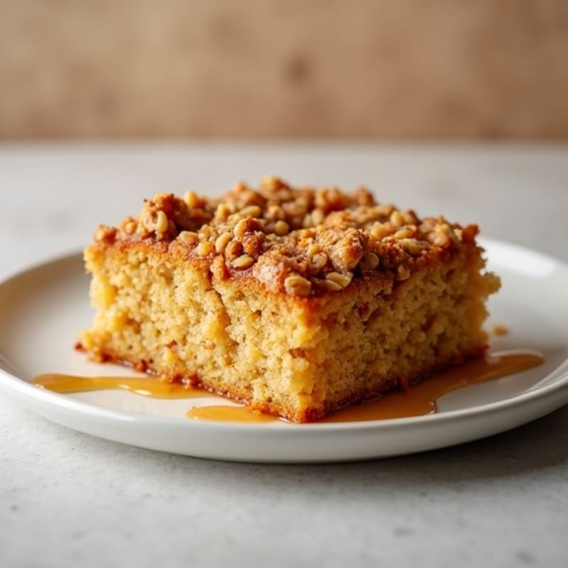 Cinnamon-Spiced Apple Oat Breakfast Cake