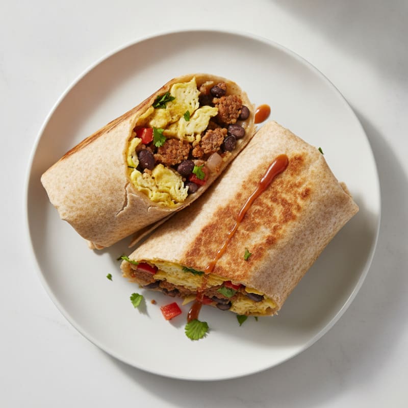 Ultimate Breakfast Burrito with Clean Chorizo