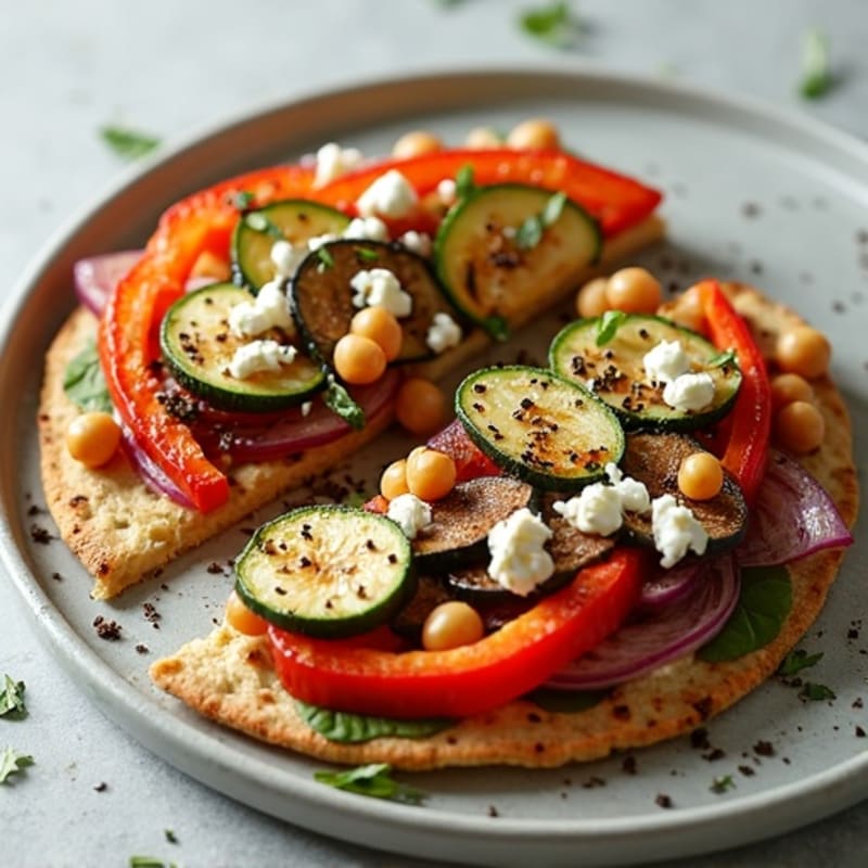 Crispy Roasted Vegetable Flatbread