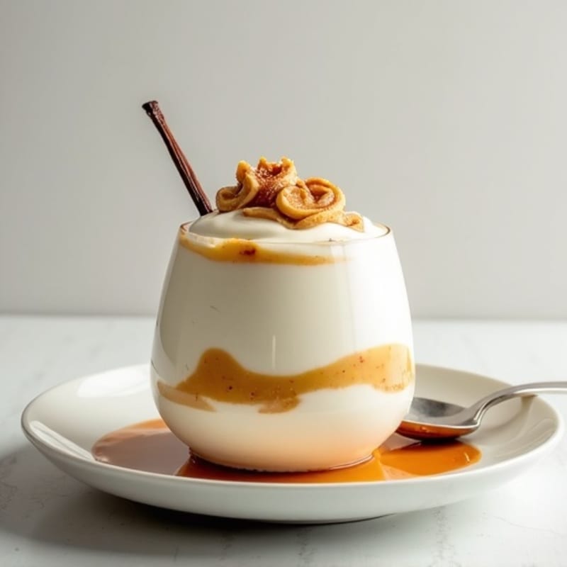 Protein Yogurt Mousse with Almond Butter Swirl