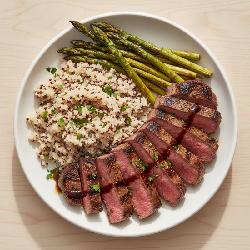 Grilled Lean Herb-Marinated Flank Steak