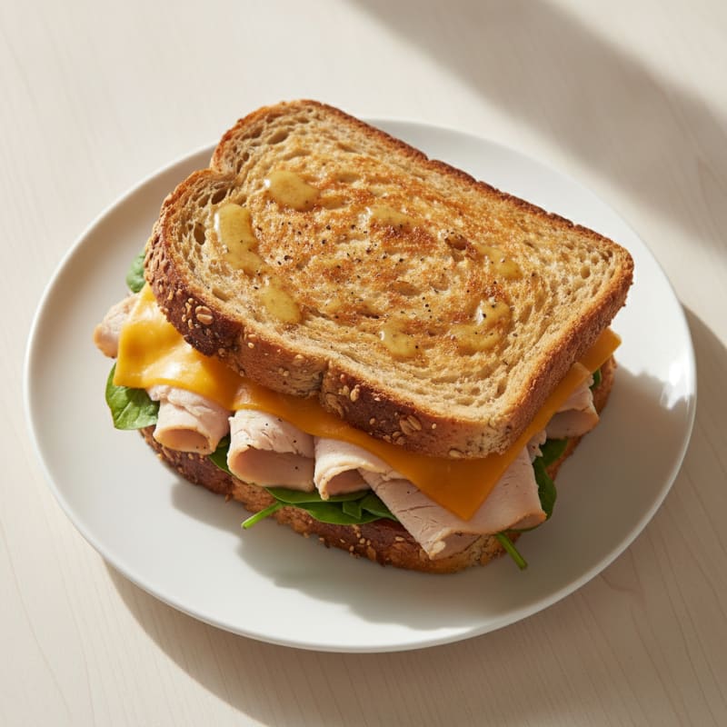 High-Protein Turkey and Sharp Cheddar Melt