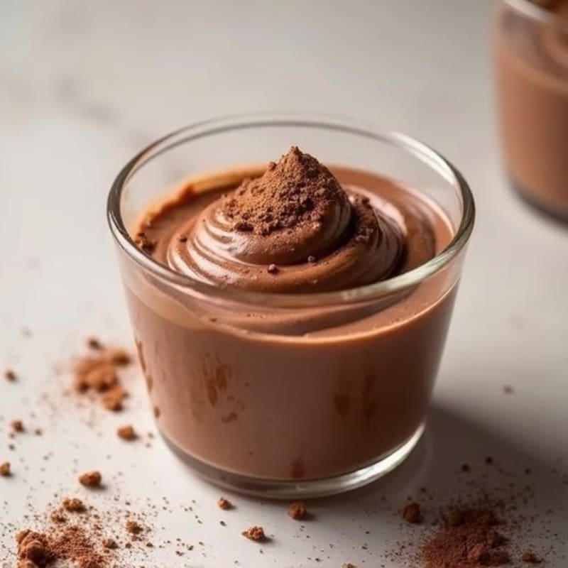 Silky Chocolate Protein Pudding with Greek Yogurt
