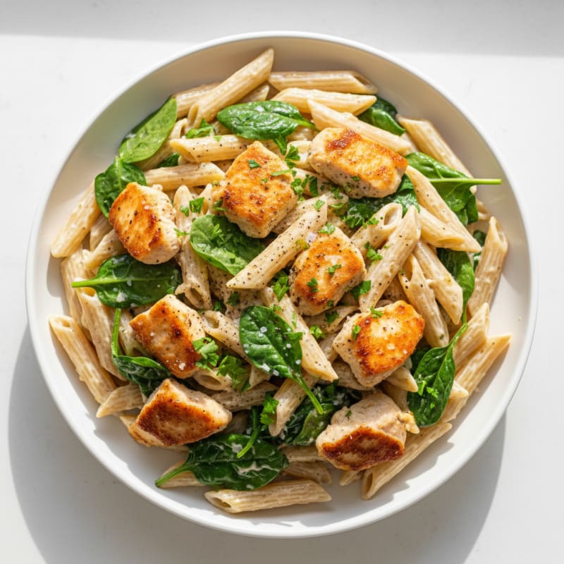 Creamy Garlic Chicken Alfredo Pasta