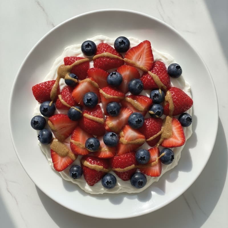 Silky Greek Yogurt Protein Pudding with Fresh Berries