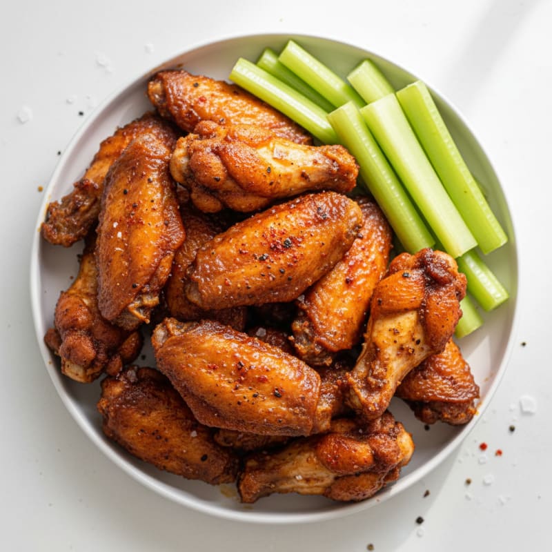 Crispy Spicy BBQ Chicken Wings