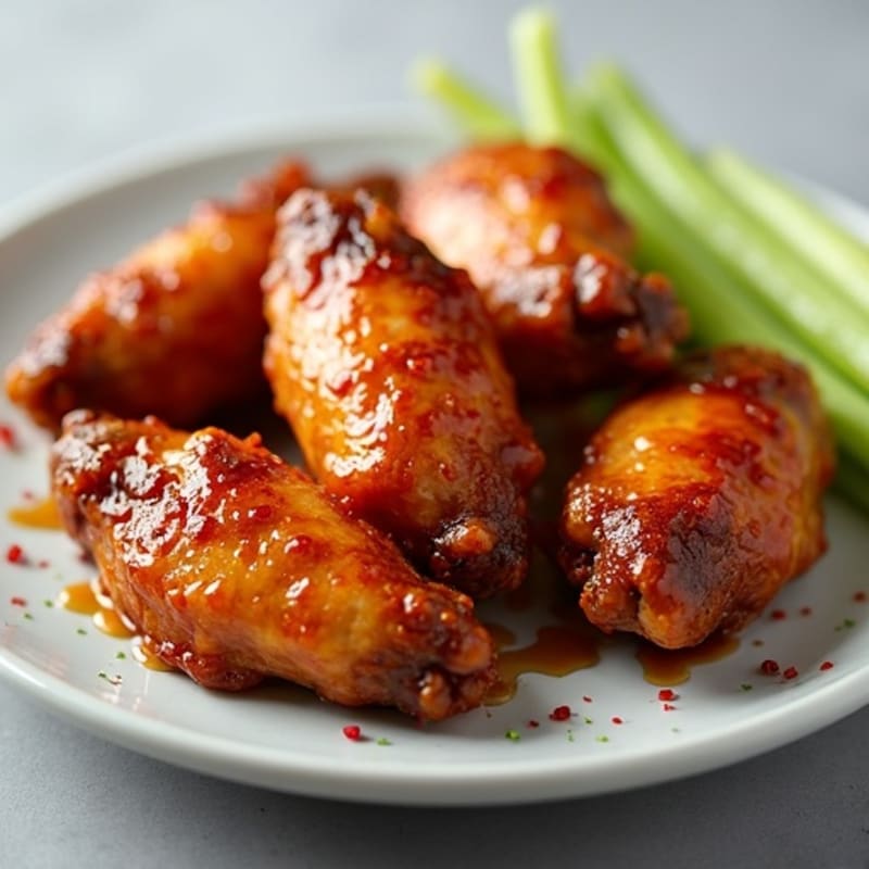 Crispy Baked Sticky Honey-Garlic Chicken Wings