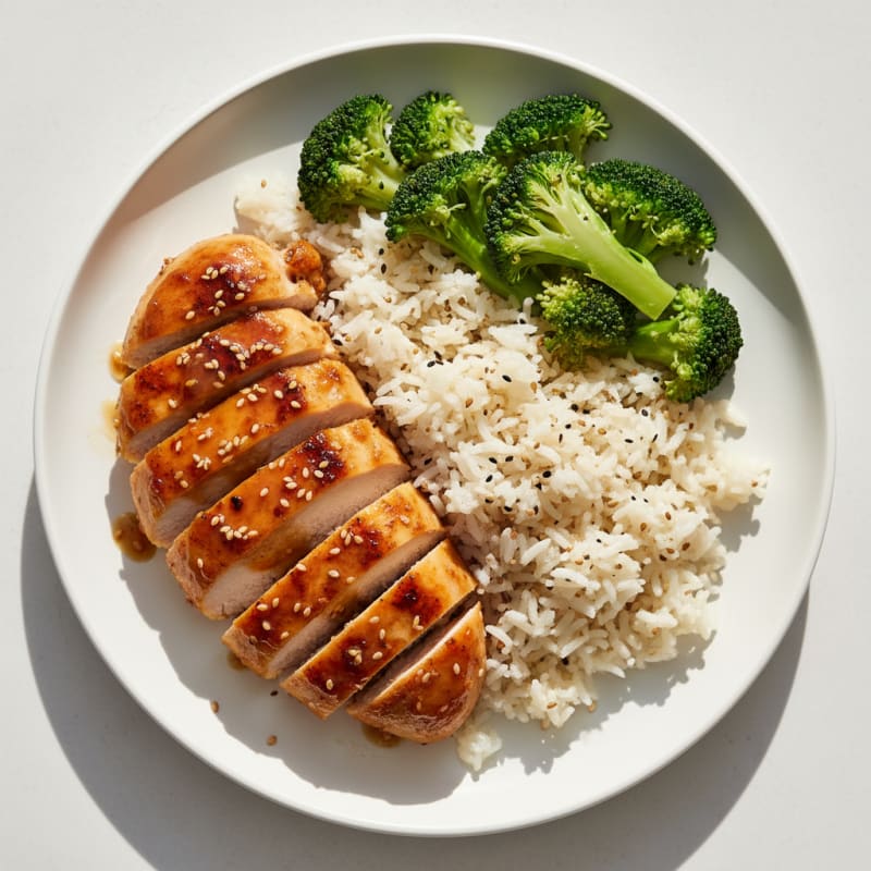 Teriyaki Glazed Chicken with Sesame Rice