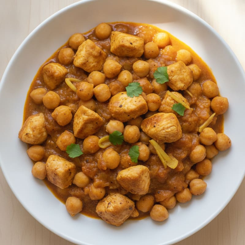 Protein-Packed Indian Chana Masala with Chicken