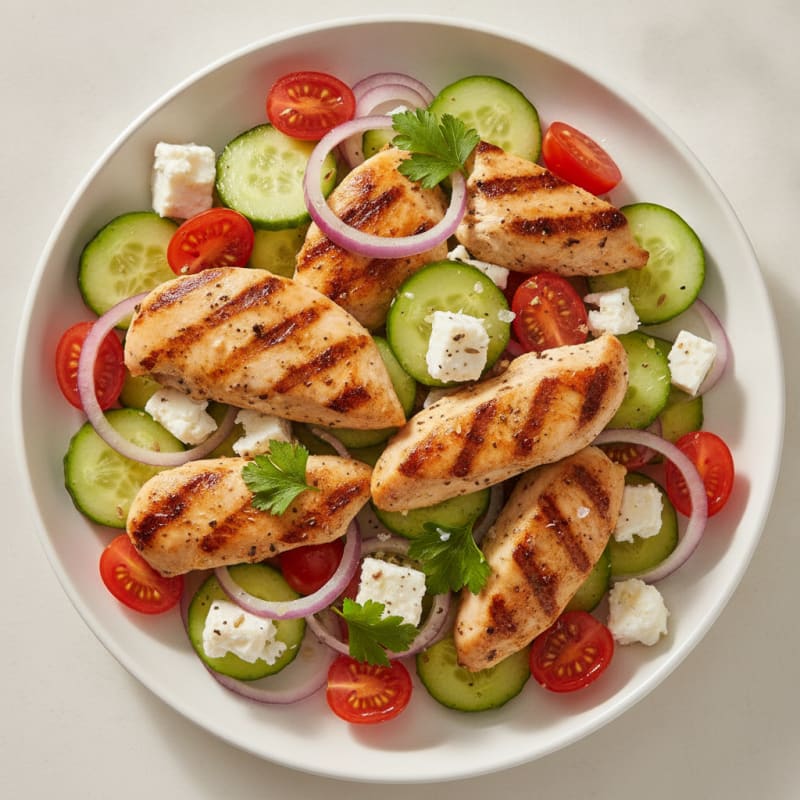 Mediterranean Herb Salad with Feta