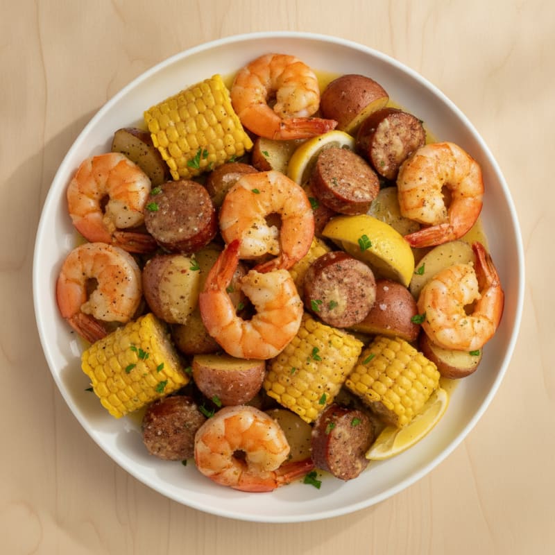 Classic Seafood Boil with Garlic Butter