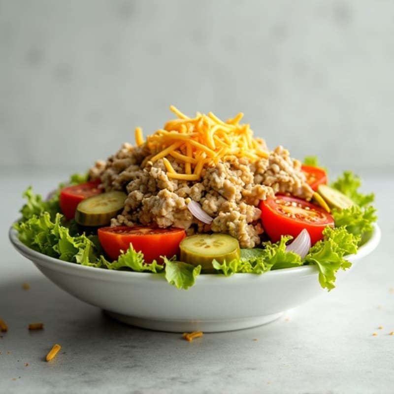 Healthy Protein-Packed Big Mac Salad Bowl