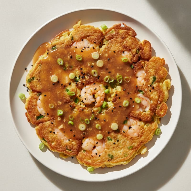 Savory Scallion Pancakes with Dipping Sauce